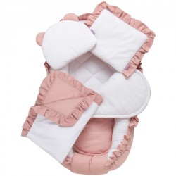 5 delni bombažni komplet Jukki Pastelno roza